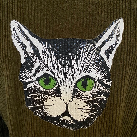 REFORMATION AARON GREEN CORDUROY COLLARED LONG SLEEVE ZIP UP JUMPSUIT - Picture 11 of 16